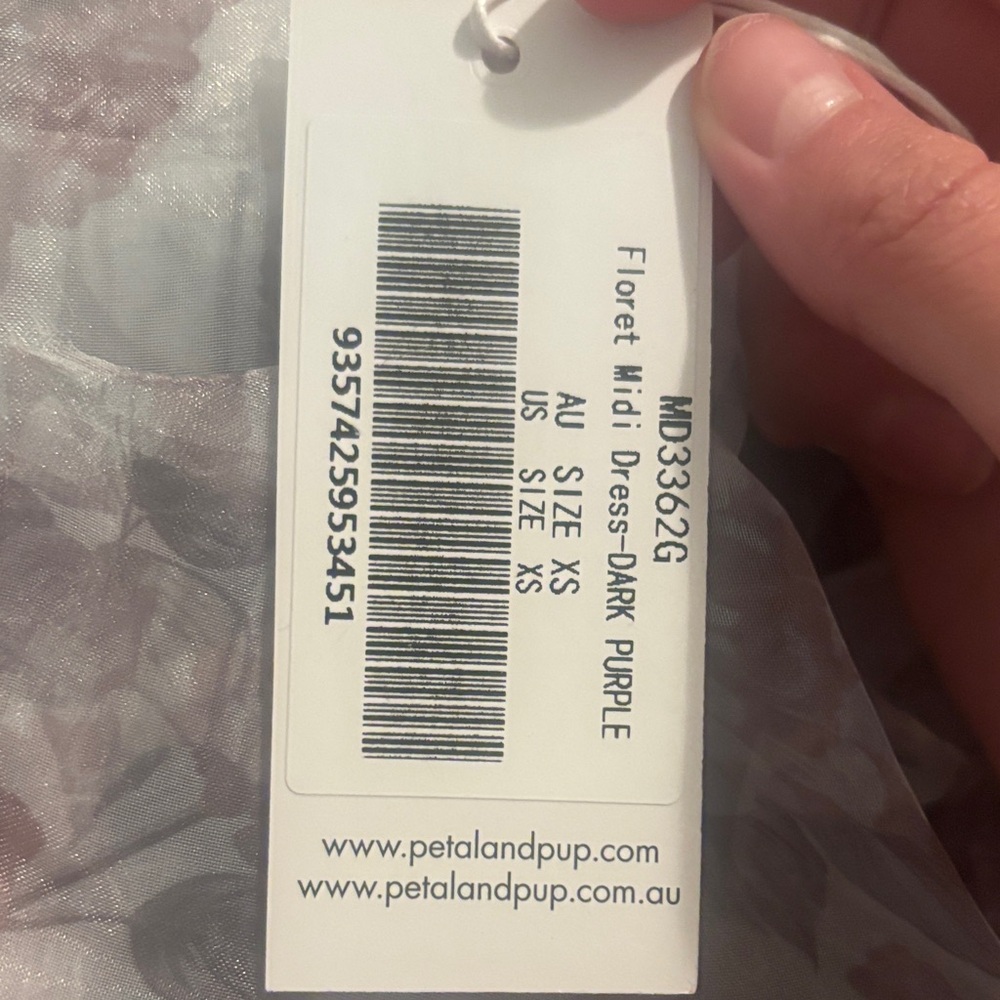 Petal & Pup Purple Floral Maxi Dress - Picture 3 of 3